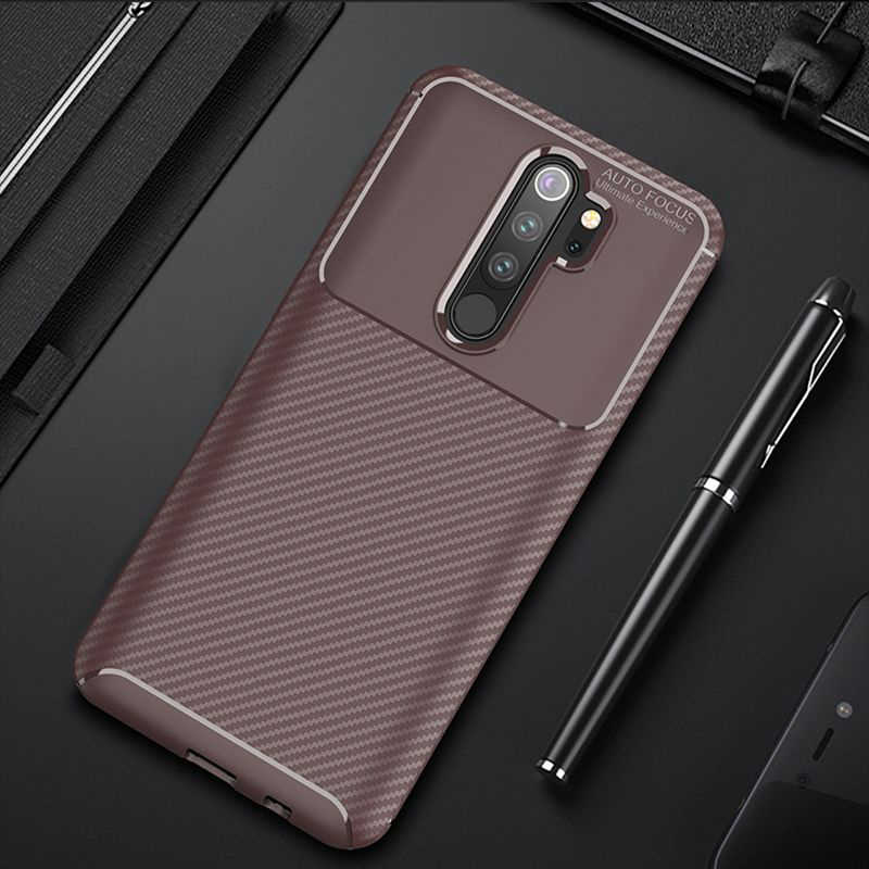 Xiaomi%20Uyumlu%20%20Redmi%20Note%208%20Pro%20Kılıf%20Zore%20Negro%20Silikon%20Kapak-Kahverengi