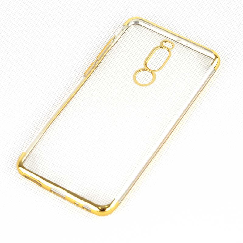 Meizu%20Note%208%20Kılıf%20Zore%20Dört%20Köşeli%20Lazer%20Silikon%20Kapak-Gold