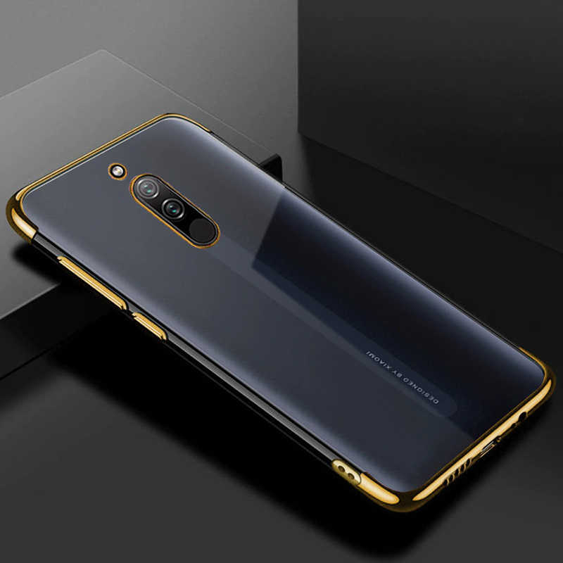 Xiaomi%20Uyumlu%20%20Redmi%208%20Kılıf%20Zore%20Dört%20Köşeli%20Lazer%20Silikon%20Kapak-Gold