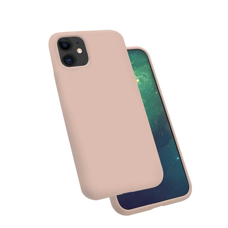 iPhone%20Uyumlu%2011%20Kılıf%20Zore%20Silk%20Silikon-Pembe