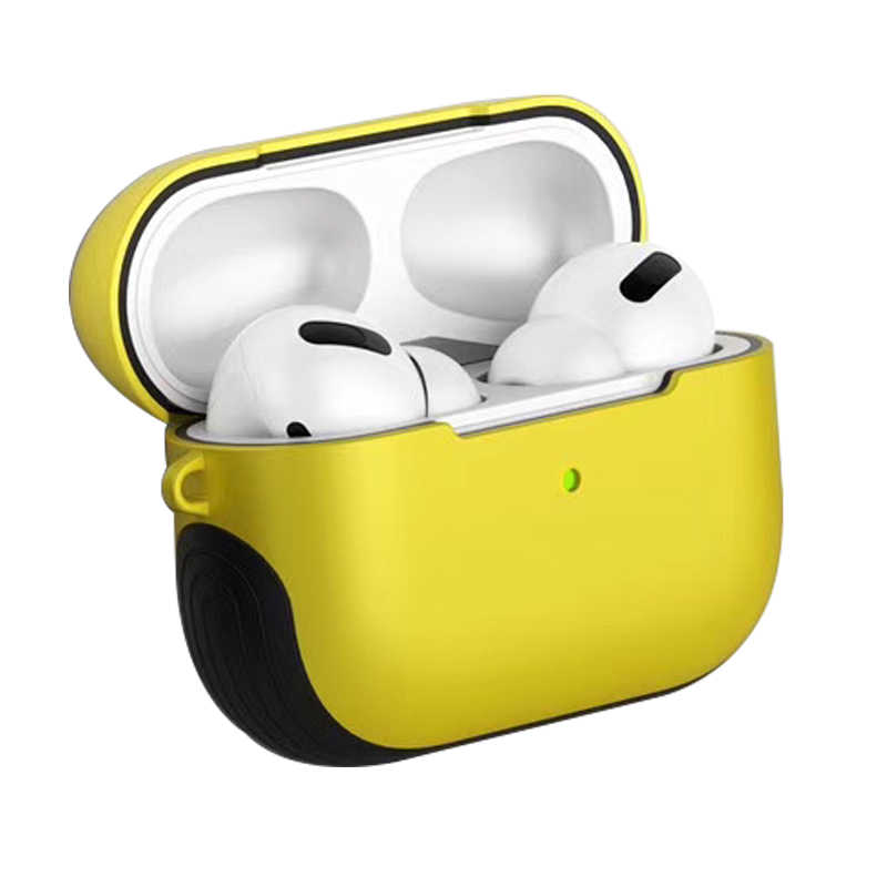 Airpods%20Uyumlu%20Pro%20Kılıf%20Zore%20Shockproof%20Silikon-Sarı