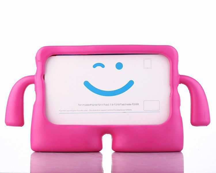 iPad%20Uyumlu%20Mini%205%20Zore%20Çocuk%20Standlı%20Tablet%20Kılıf-Pembe%20koyu