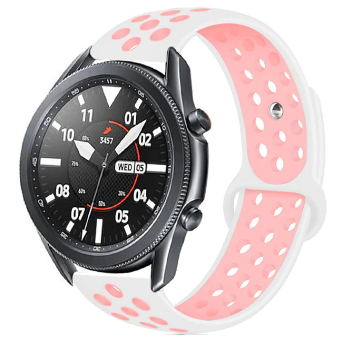 Galaxy%20Uyumlu%20Watch%2046mm%20(22mm)%20KRD-02%20Silikon%20Kordon-Beyaz-pembe