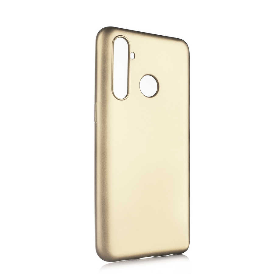 Realme%205%20Pro%20Kılıf%20Zore%20Premier%20Silikon%20Kapak-Gold