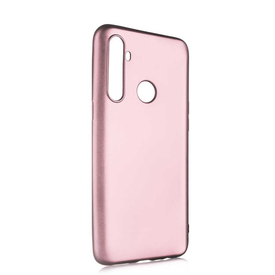 Realme%205İ%20Kılıf%20Zore%20Premier%20Silikon%20Kapak-Rose%20gold