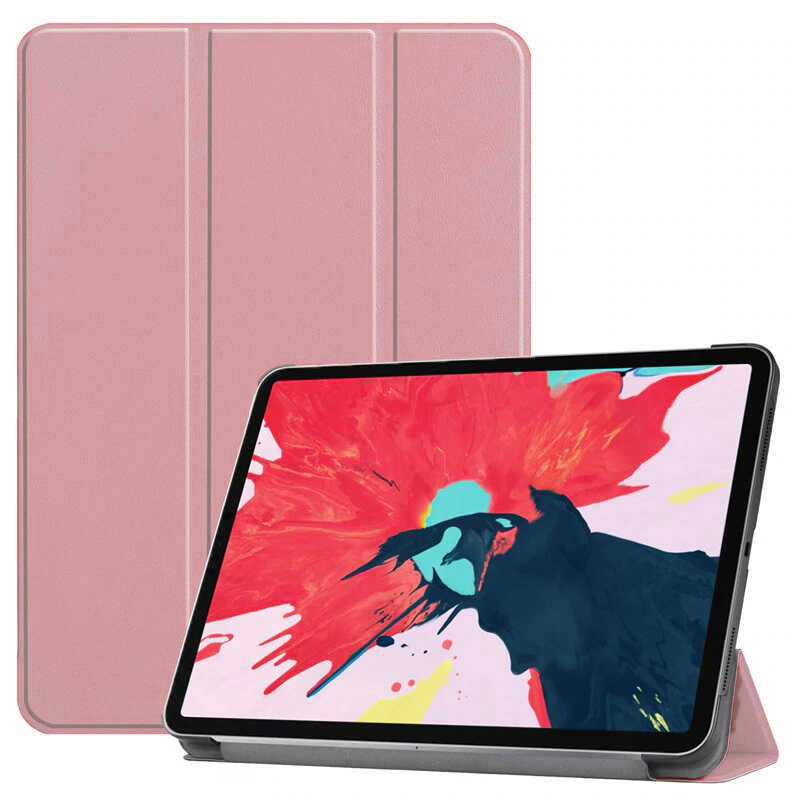 iPad%20Uyumlu%20Pro%2011%202020%20(2.Nesil)%20Zore%20Smart%20Kapak%20Standlı%201-1%20Kılıf-Rose%20gold