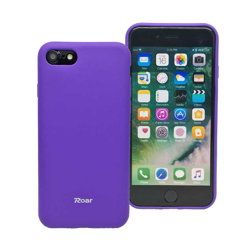 iPhone%20Uyumlu%20SE%202020%20Kılıf%20Roar%20Jelly%20Kapak-Mor