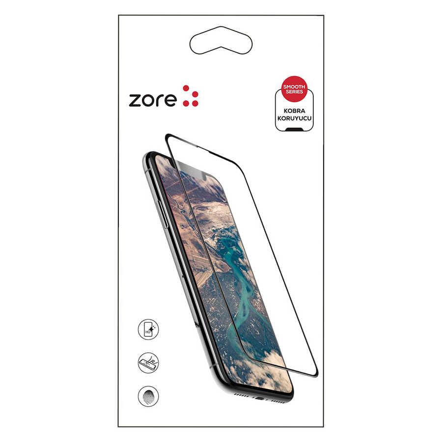 iPhone%20Uyumlu%208%20Zore%20Kobra%20Ekran%20Koruyucu-Beyaz