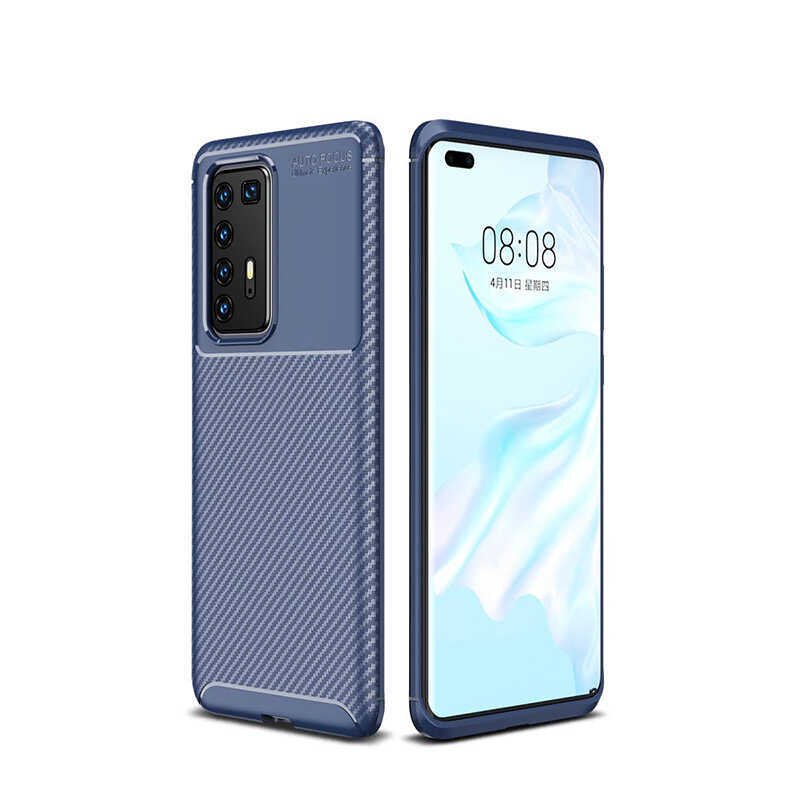 Huawei%20Uyumlu%20P40%20Pro%20Kılıf%20Zore%20Negro%20Silikon%20Kapak-Lacivert