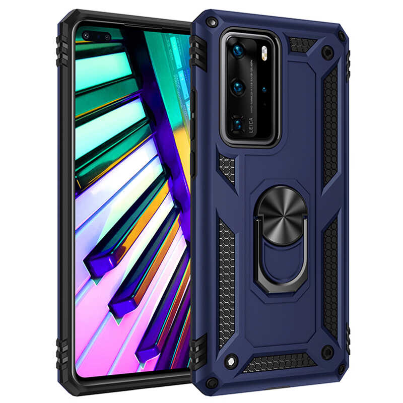 Huawei%20Uyumlu%20P40%20Pro%20Kılıf%20Zore%20Vega%20Kapak-Mavi