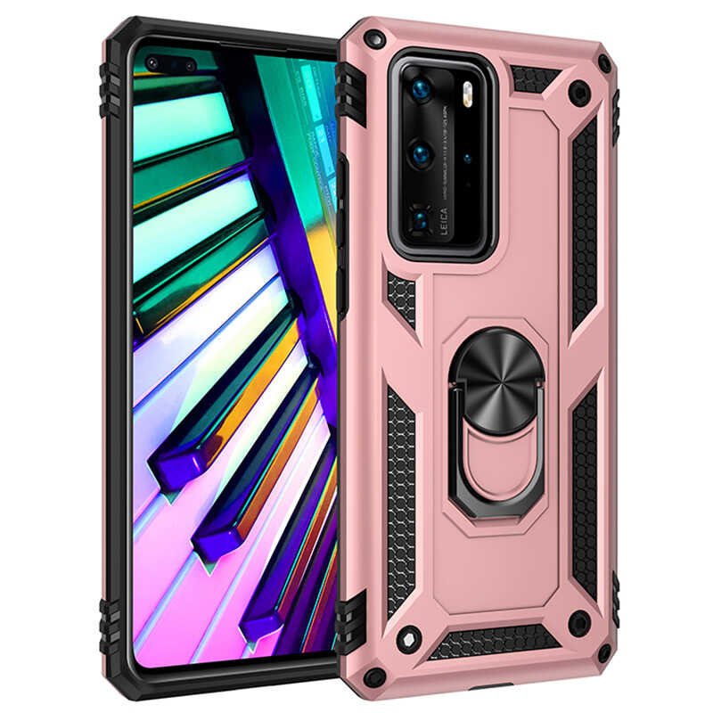 Huawei%20Uyumlu%20P40%20Pro%20Kılıf%20Zore%20Vega%20Kapak-Rose%20gold