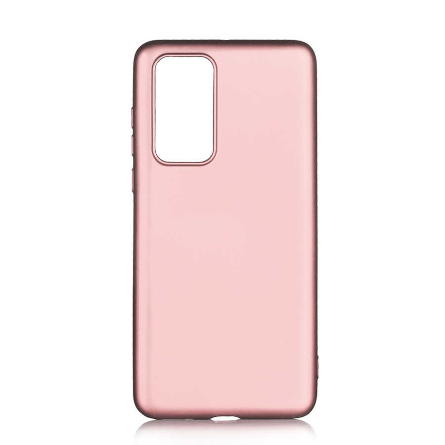 Huawei%20Uyumlu%20P40%20Kılıf%20Zore%20Premier%20Silikon%20Kapak-Rose%20gold