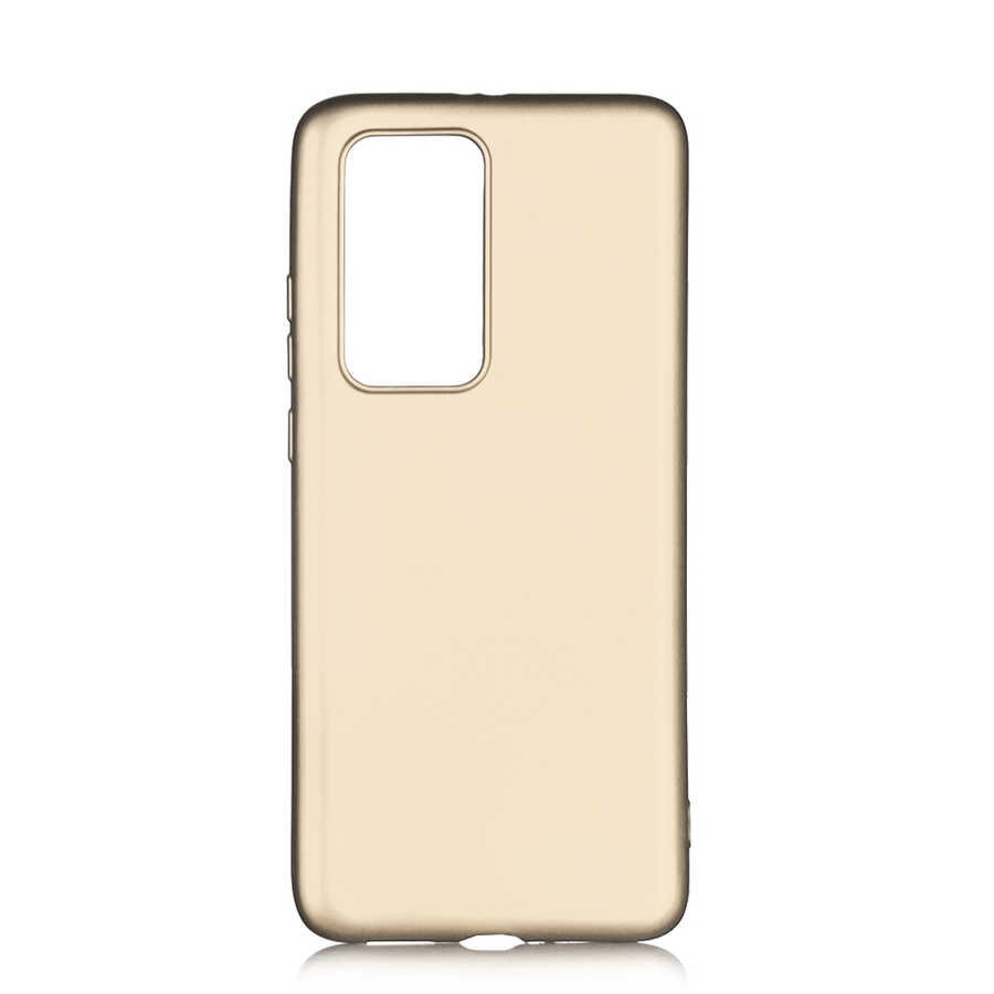 Huawei%20Uyumlu%20P40%20Pro%20Kılıf%20Zore%20Premier%20Silikon%20Kapak-Gold