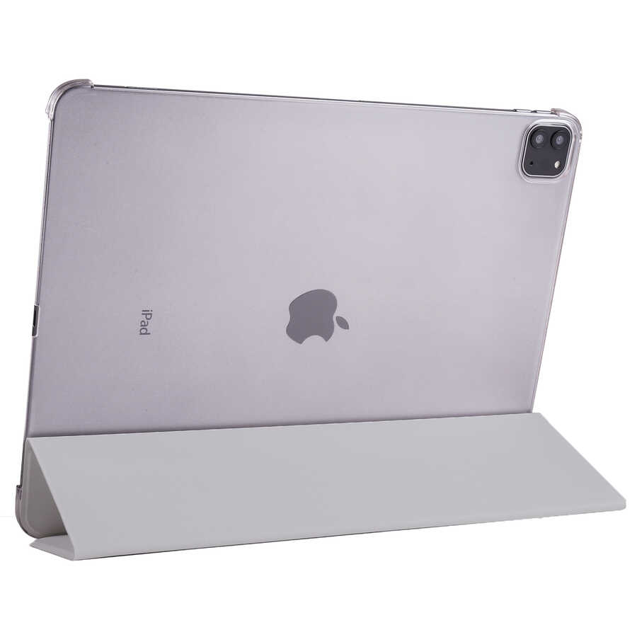 iPad%20Uyumlu%20Pro%2012.9%202020%20(4.Nesil)%20Zore%20Smart%20Kapak%20Standlı%201-1%20Kılıf-Gri