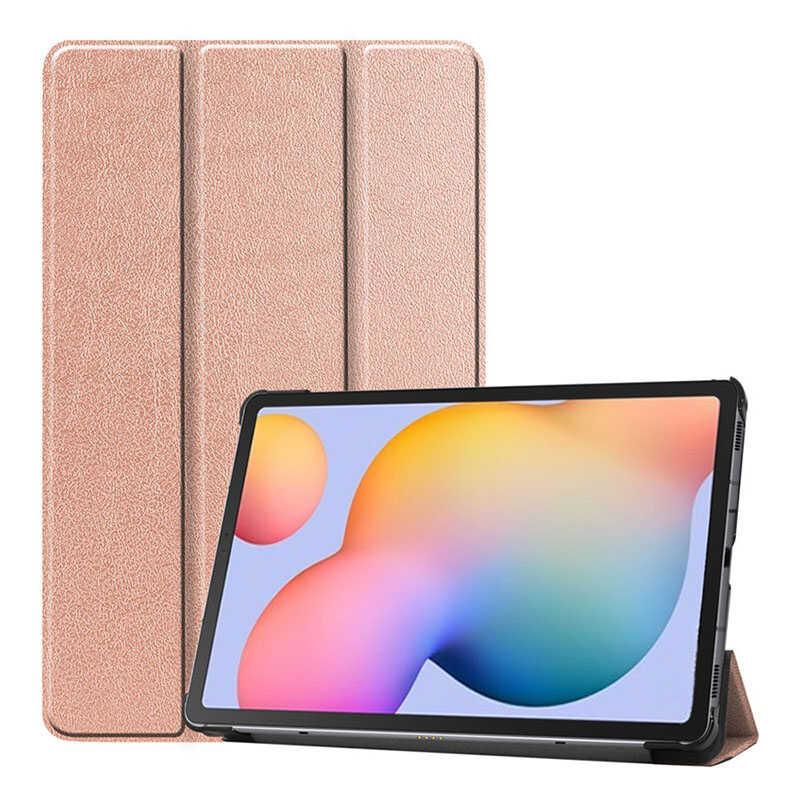 Galaxy%20Uyumlu%20Tab%20S6%20Lite%20P610%20Zore%20Smart%20Kapak%20Standlı%201-1%20Kılıf-Rose%20gold