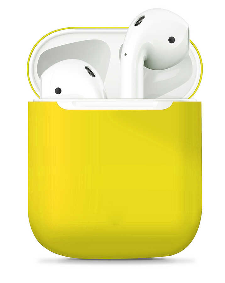 Airpods%20Uyumlu%20Kılıf%20Zore%20Airbag%2013%20Silikon-Sarı