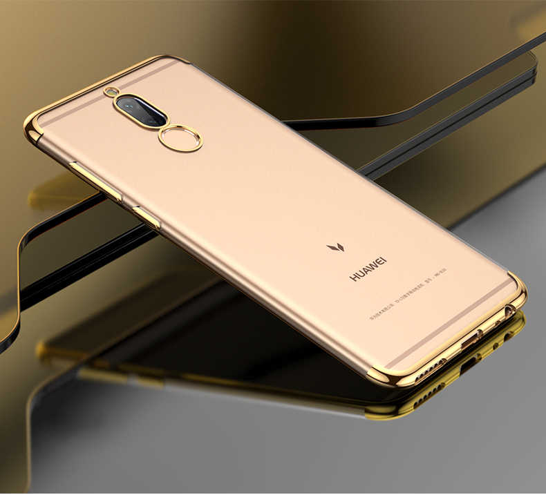 Huawei%20Uyumlu%20Mate%2010%20Lite%20Kılıf%20Zore%20Dört%20Köşeli%20Lazer%20Silikon%20Kapak-Gold