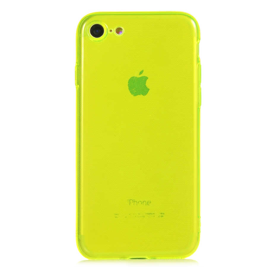 iPhone%20Uyumlu%207%20Kılıf%20Zore%20Mun%20Silikon-Sarı