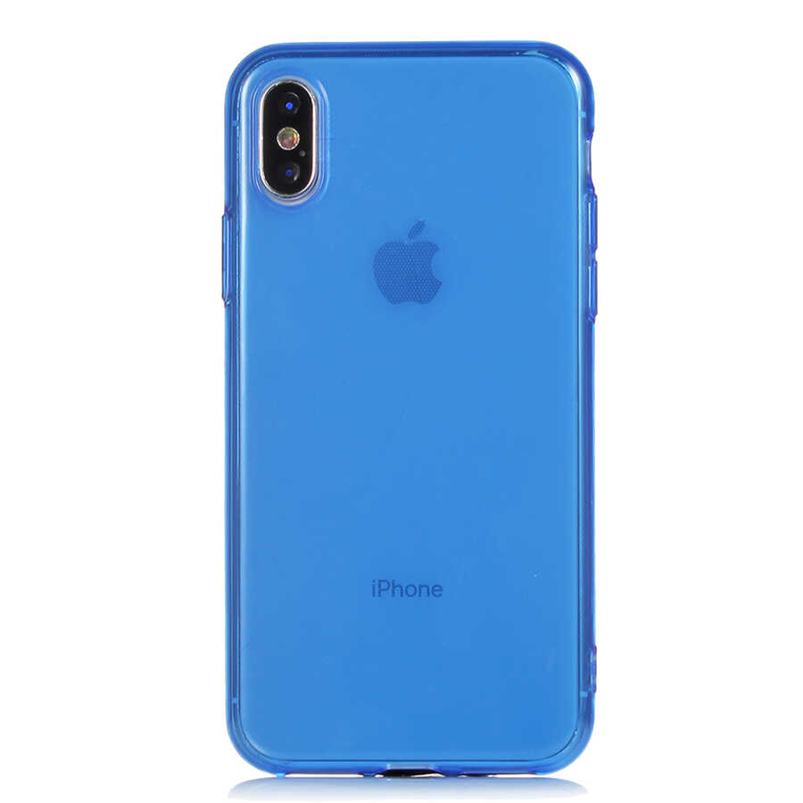 iPhone%20Uyumlu%20X%20Kılıf%20Zore%20Mun%20Silikon-Lacivert