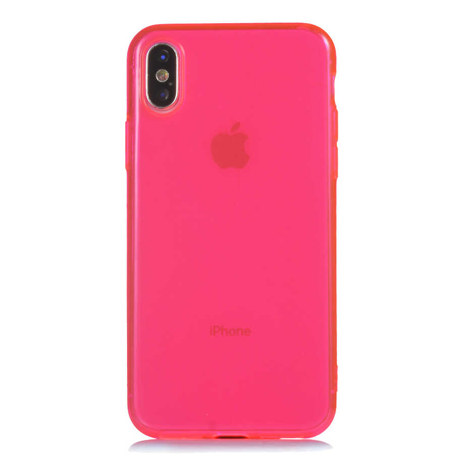 iPhone%20Uyumlu%20X%20Kılıf%20Zore%20Mun%20Silikon-Pembe