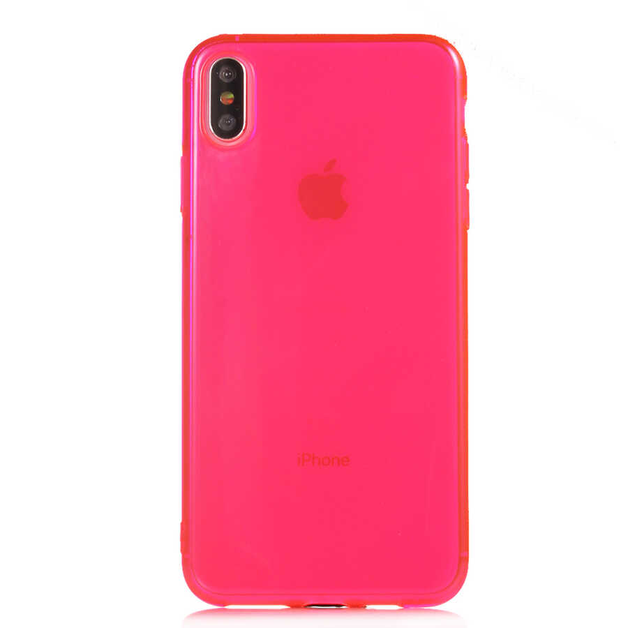 iPhone%20Uyumlu%20XS%20Max%206.5%20Kılıf%20Zore%20Mun%20Silikon-Pembe