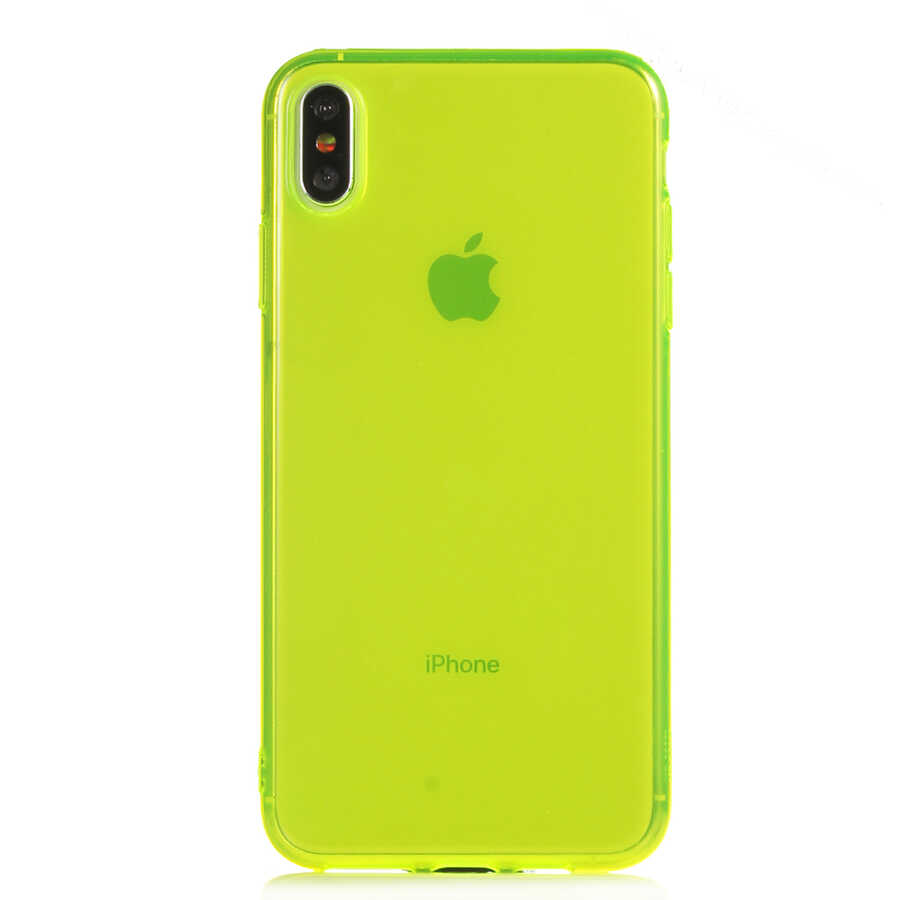 iPhone%20Uyumlu%20XS%20Max%206.5%20Kılıf%20Zore%20Mun%20Silikon-Sarı