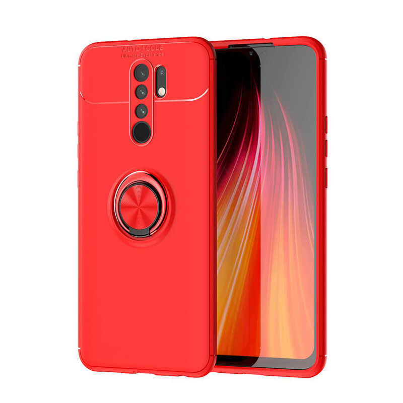 Xiaomi%20Uyumlu%20%20Redmi%209%20Kılıf%20Zore%20Ravel%20Silikon%20Kapak-Kırmızı