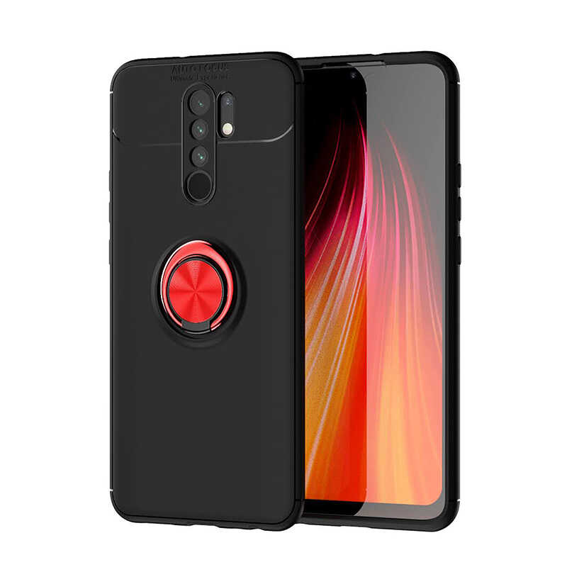 Xiaomi%20Uyumlu%20%20Redmi%209%20Kılıf%20Zore%20Ravel%20Silikon%20Kapak-Siyah-kırmızı