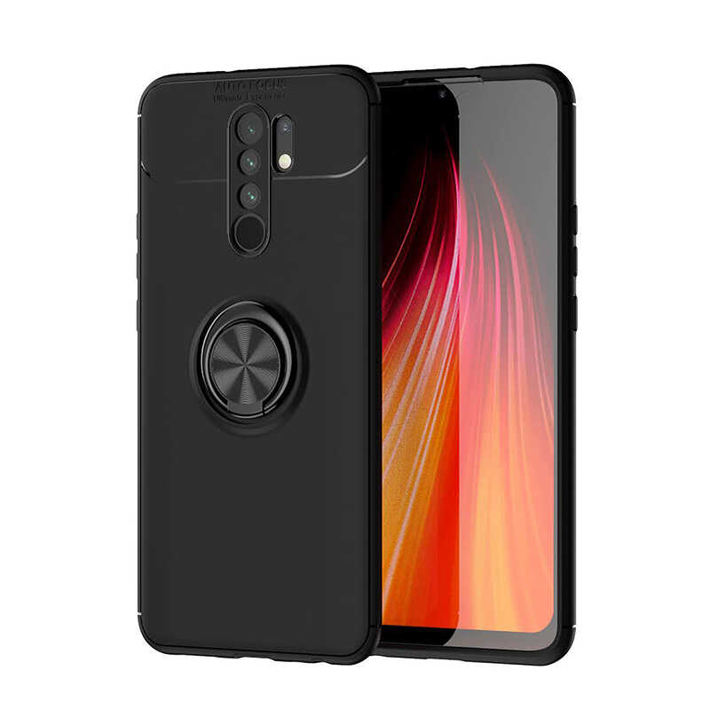 Xiaomi%20Uyumlu%20%20Redmi%209%20Kılıf%20Zore%20Ravel%20Silikon%20Kapak-Siyah