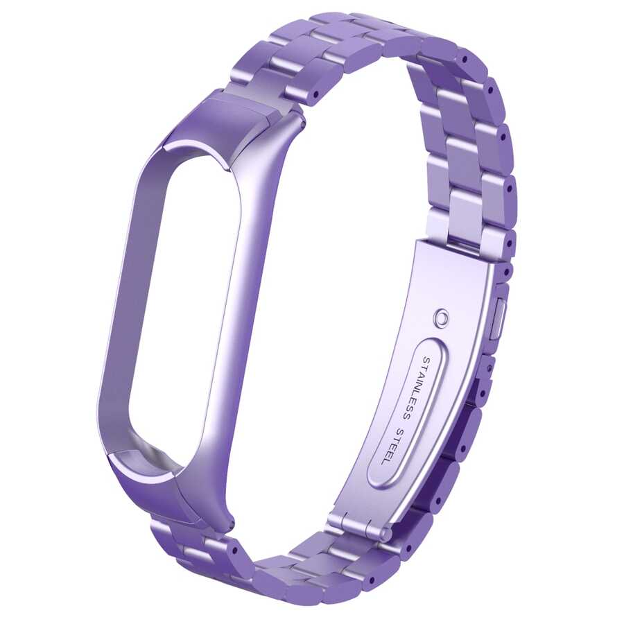 Xiaomi%20Uyumlu%20%20Mi%20Band%205%20KRD-04%20Metal%20Kordon-Lila