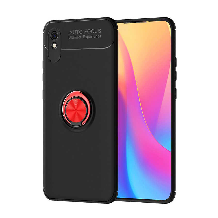 Xiaomi%20Uyumlu%20%20Redmi%209A%20Kılıf%20Zore%20Ravel%20Silikon%20Kapak-Siyah-kırmızı