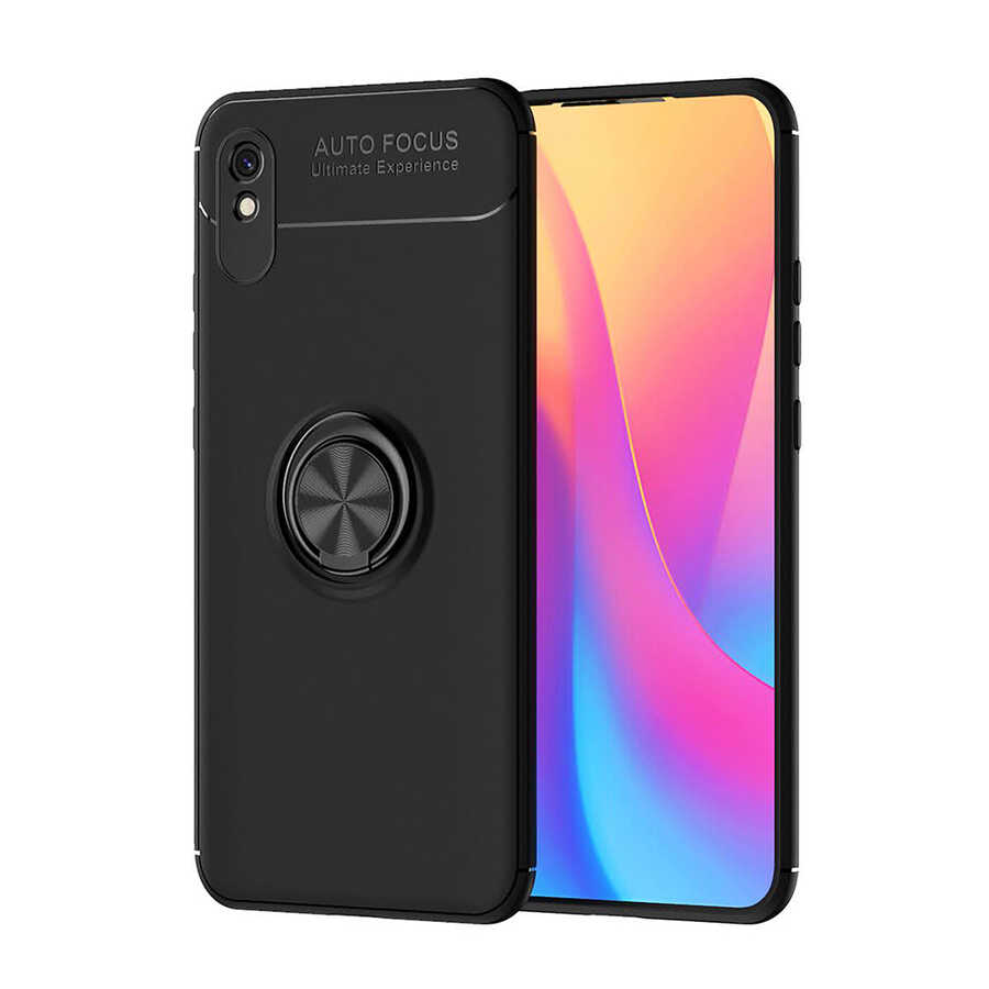 Xiaomi%20Uyumlu%20%20Redmi%209A%20Kılıf%20Zore%20Ravel%20Silikon%20Kapak-Siyah