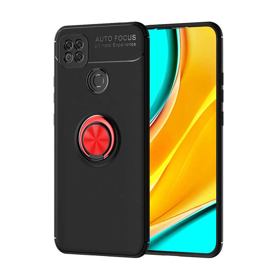 Xiaomi%20Uyumlu%20%20Redmi%209C%20Kılıf%20Zore%20Ravel%20Silikon%20Kapak-Siyah-kırmızı