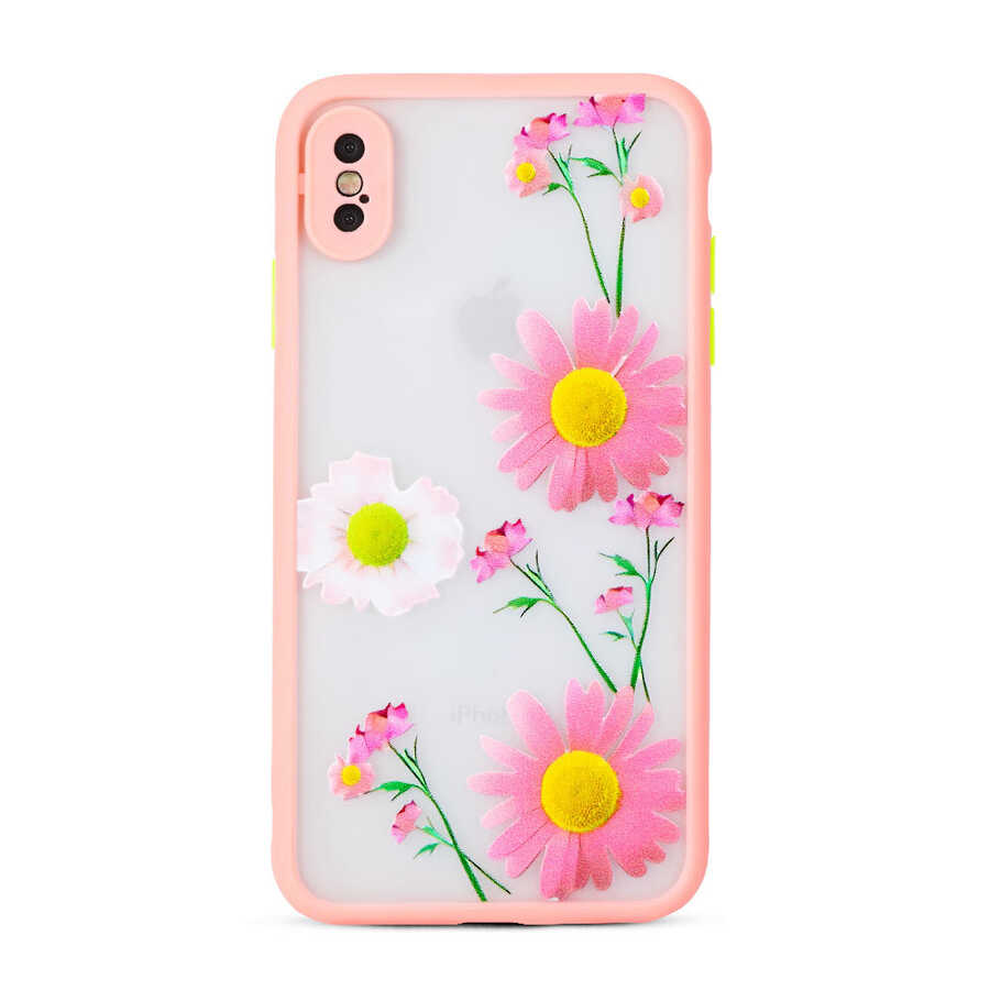 iPhone%20Uyumlu%20X%20Kılıf%20Zore%20Fily%20Kapak-Pembe