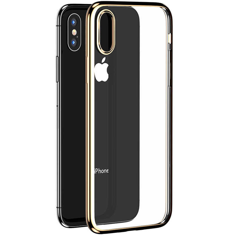 iPhone%20Uyumlu%20XS%20Max%206.5%20Benks%20Magic%20Glitz%20Ultra-Thin%20Transparent%20Protective%20Soft%20Kapak-Gümüş