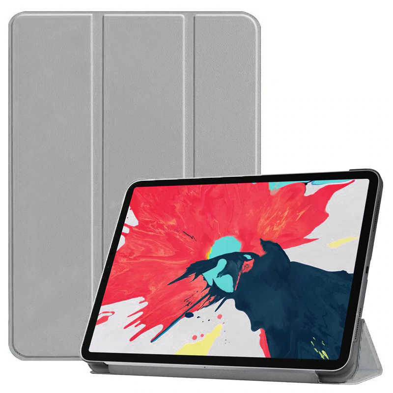 iPad%20Uyumlu%20Air%2010.9%202020%20(4.Nesil)%20Zore%20Smart%20Kapak%20Standlı%201-1%20Kılıf-Gri