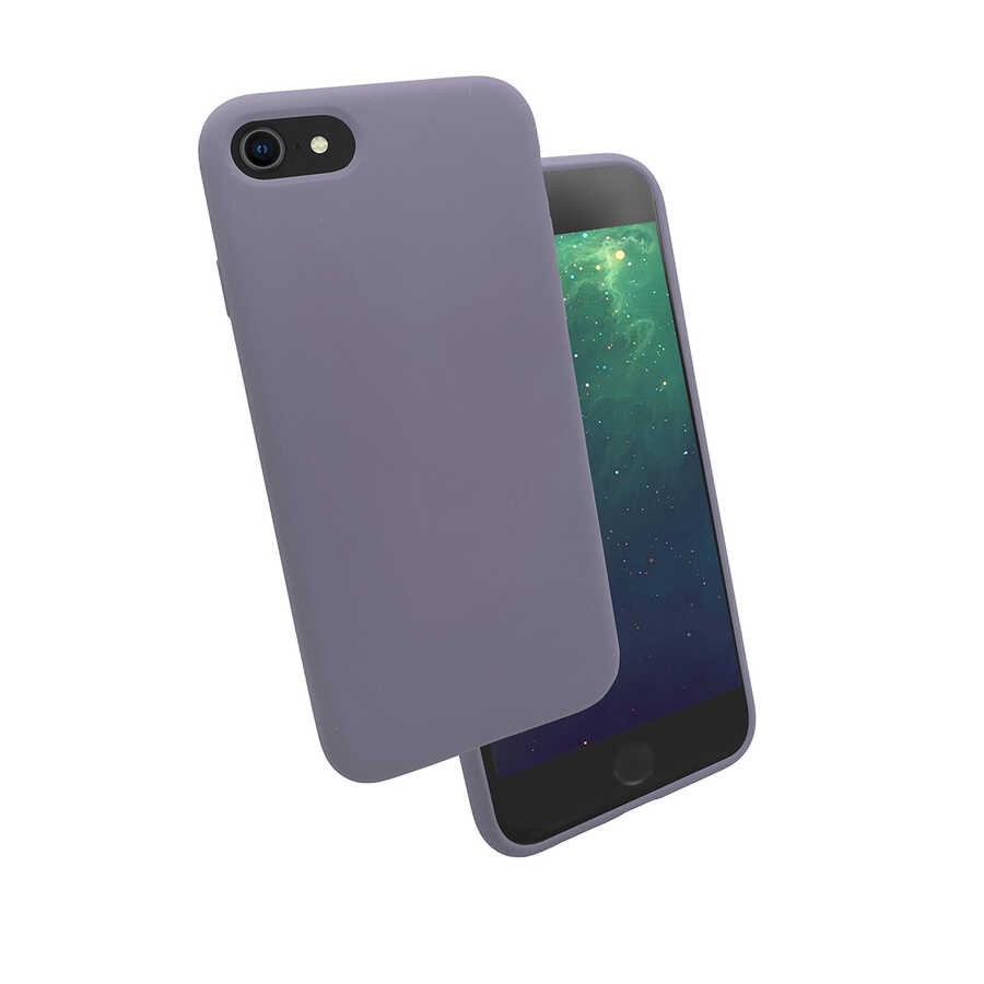 iPhone%20Uyumlu%20SE%202020%20Kılıf%20Zore%20Silk%20Silikon-Lila