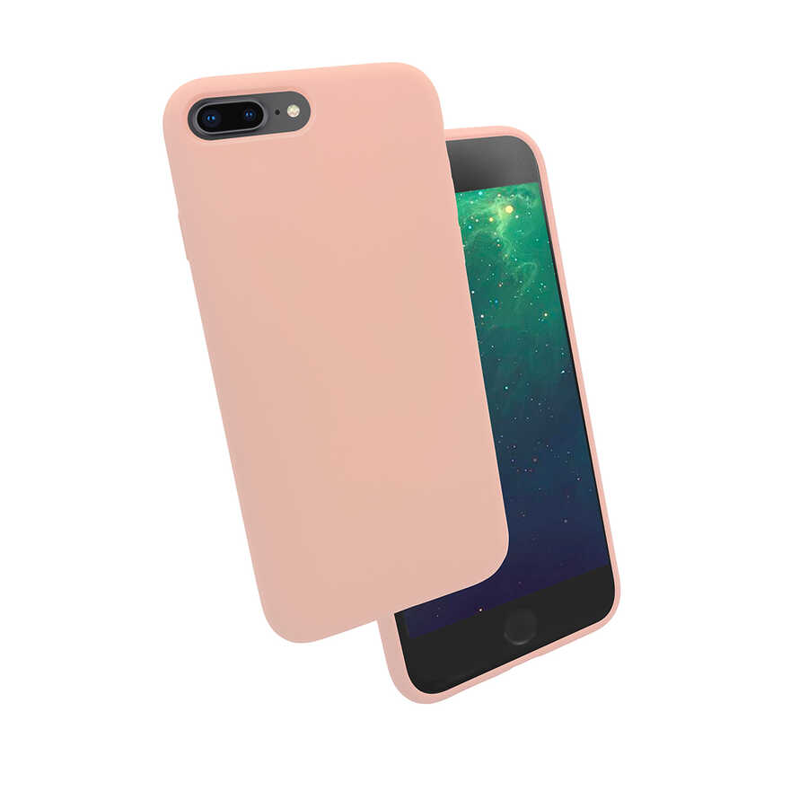 iPhone%20Uyumlu%207%20Plus%20Kılıf%20Zore%20Silk%20Silikon-Pembe