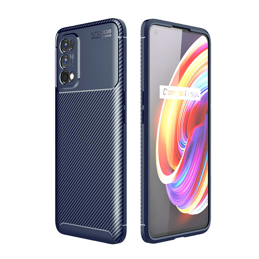 Realme%207%20Pro%20Kılıf%20Zore%20Negro%20Silikon%20Kapak-Lacivert