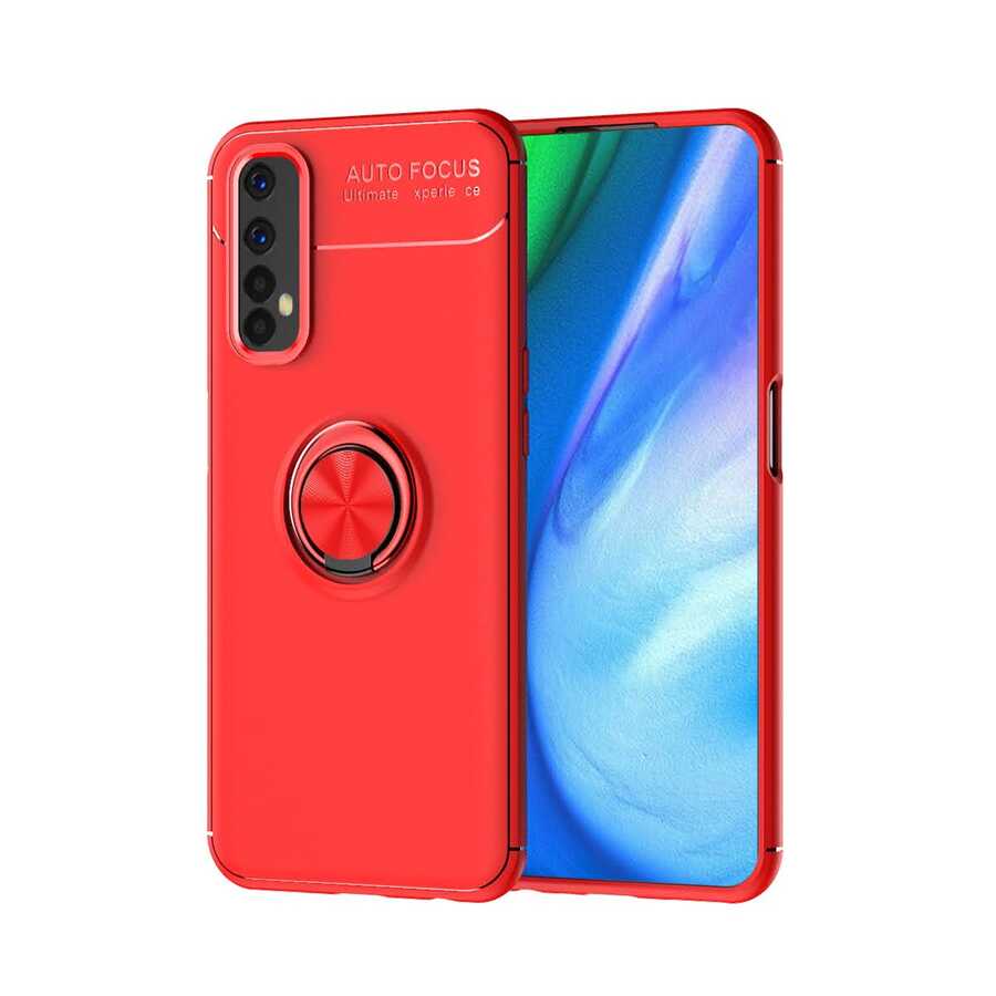 Realme%207%20Kılıf%20Zore%20Ravel%20Silikon%20Kapak-Kırmızı