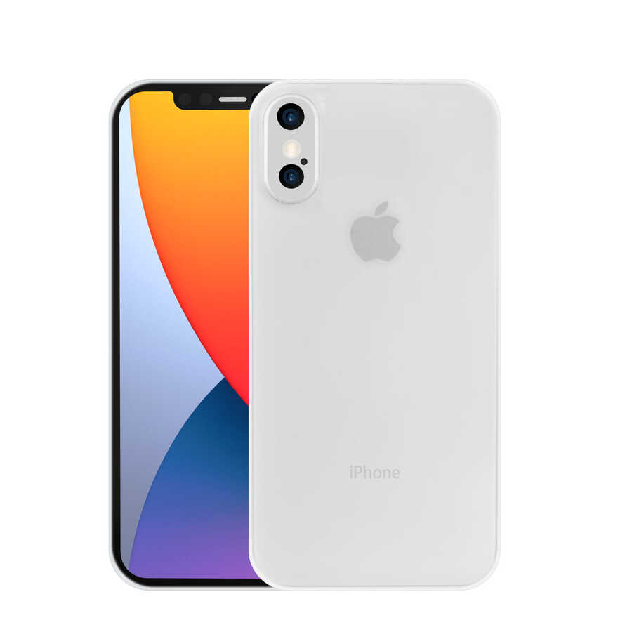 iPhone%20Uyumlu%20XS%205.8%20Kılıf%20​​​​​Wiwu%20Skin%20Nano%20PP%20Kapak-Beyaz