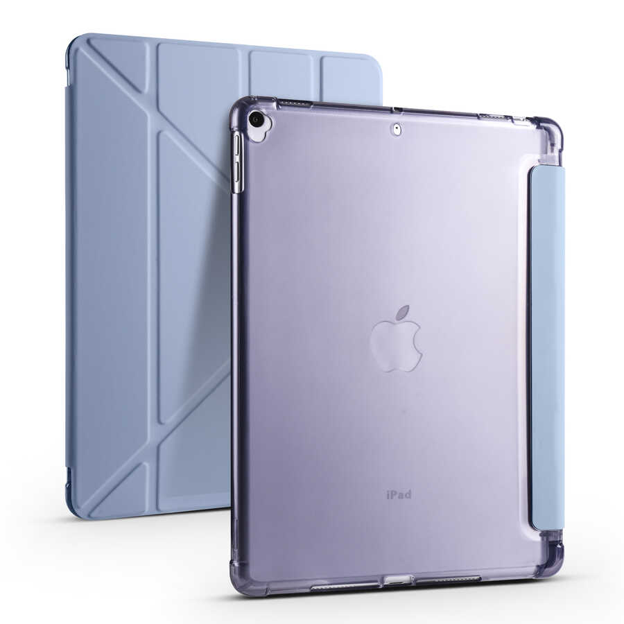 iPad%20Uyumlu%20Pro%2010.5%20(7.Nesil)%20Kılıf%20Zore%20Tri%20Folding%20Kalem%20Bölmeli%20Standlı%20Kılıf-Mavi