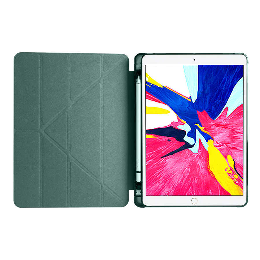 iPad%20Uyumlu%2010.2%20(8.Nesil)%20Kılıf%20Zore%20Tri%20Folding%20Kalem%20Bölmeli%20Standlı%20Kılıf