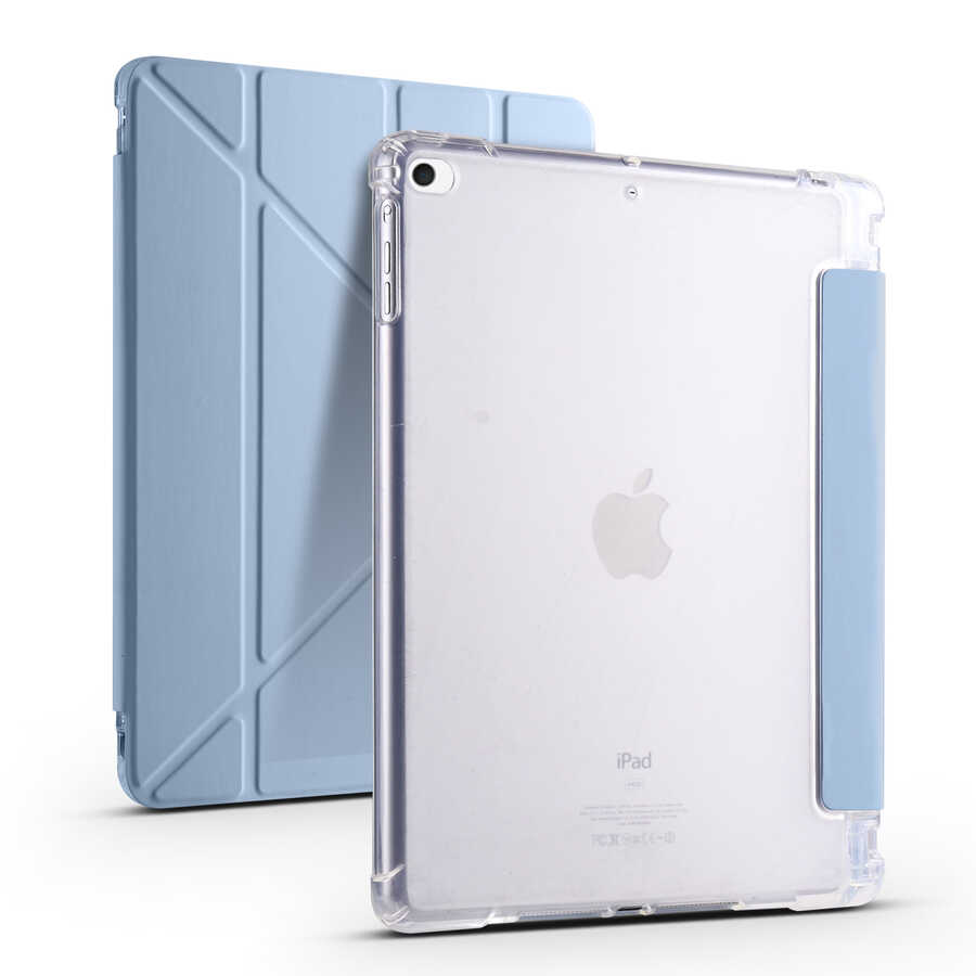 iPad%20Uyumlu%209.7%202017%20(5.Nesil)%20Kılıf%20Zore%20Tri%20Folding%20Kalem%20Bölmeli%20Standlı%20Kılıf-Mavi