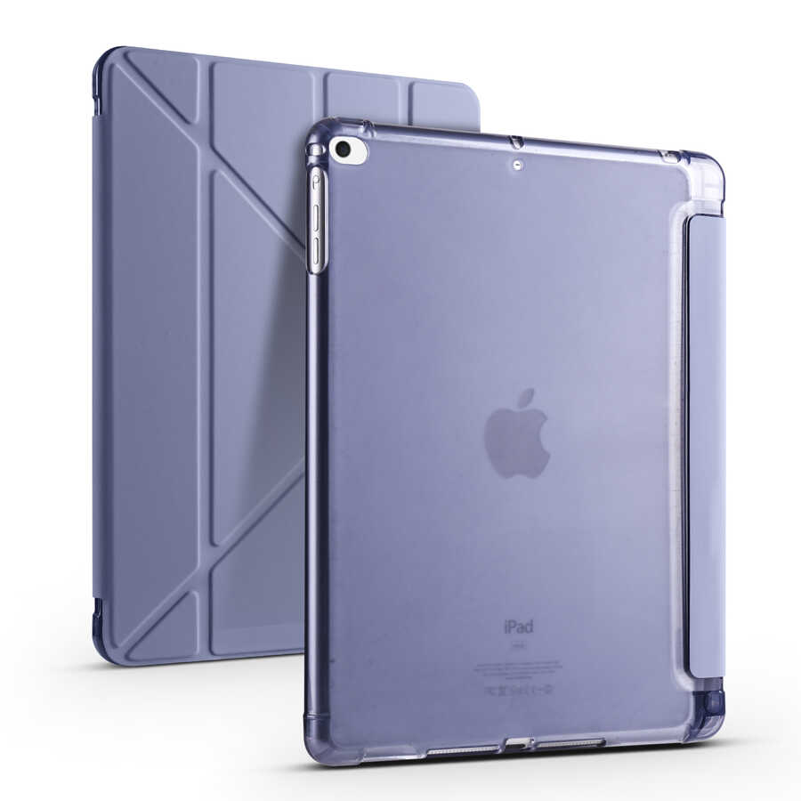 iPad%20Uyumlu%209.7%202017%20(5.Nesil)%20Kılıf%20Zore%20Tri%20Folding%20Kalem%20Bölmeli%20Standlı%20Kılıf-Mor