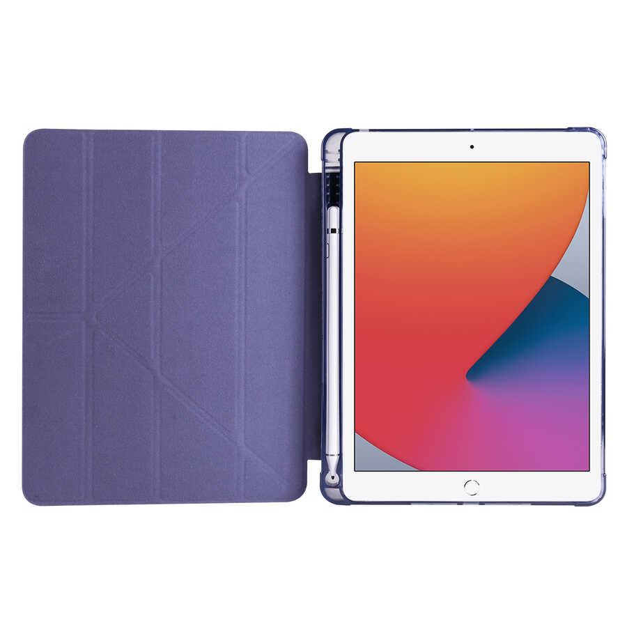 iPad%20Uyumlu%209.7%202018%20(6.Nesil)%20Kılıf%20Zore%20Tri%20Folding%20Kalem%20Bölmeli%20Standlı%20Kılıf-Kırmızı