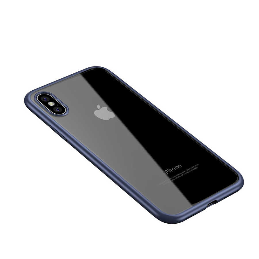 iPhone%20Uyumlu%20XS%20Max%206.5%20Kılıf%20Zore%20Hom%20Silikon-Lacivert