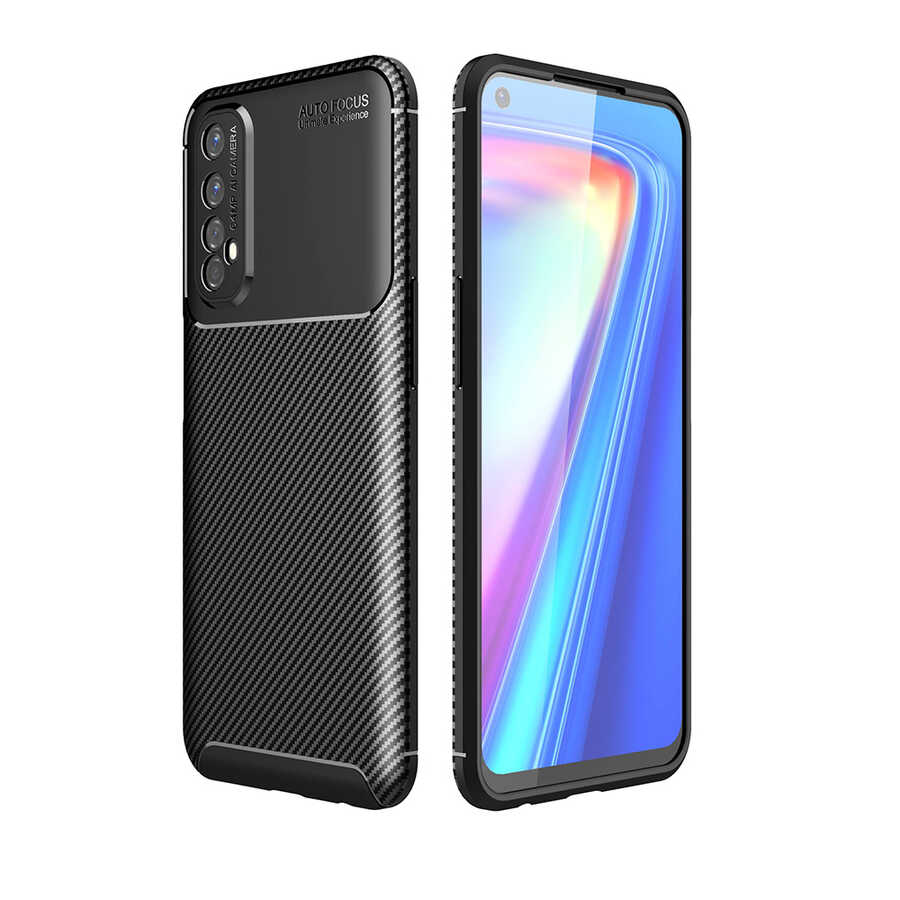 Realme%207%20Kılıf%20Zore%20Negro%20Silikon%20Kapak-Siyah