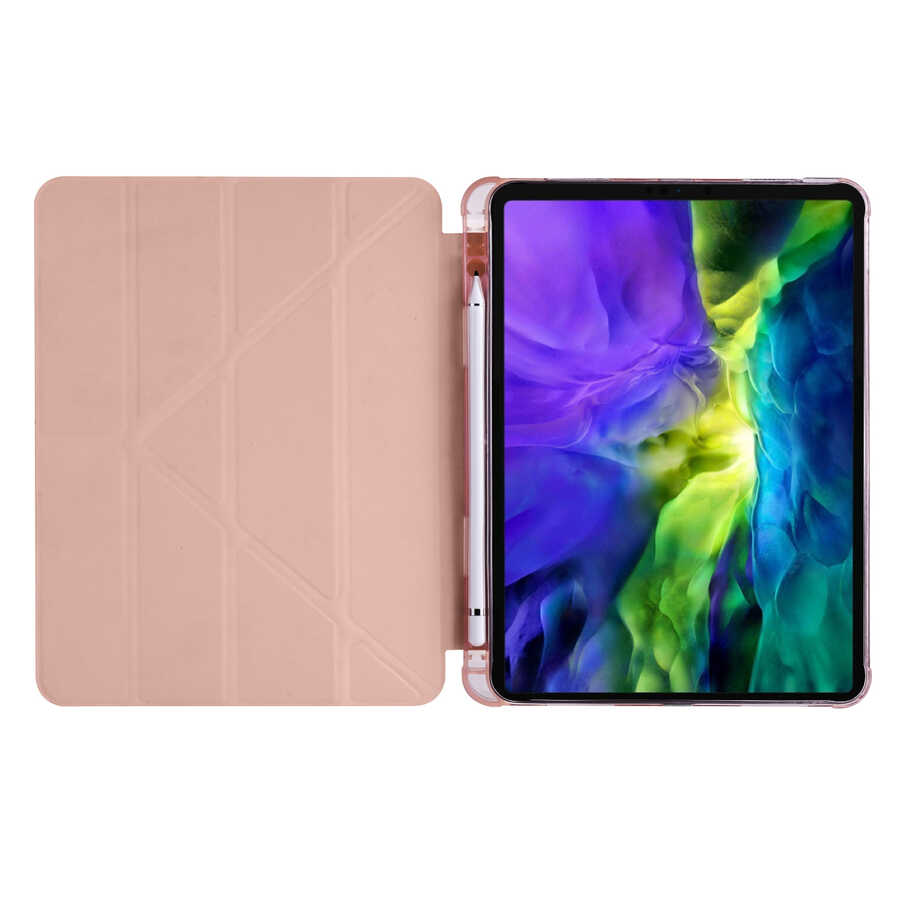 iPad%20Uyumlu%20Air%2010.9%202020%20(4.Nesil)%20Kılıf%20Zore%20Tri%20Folding%20Kalem%20Bölmeli%20Standlı%20Kılıf