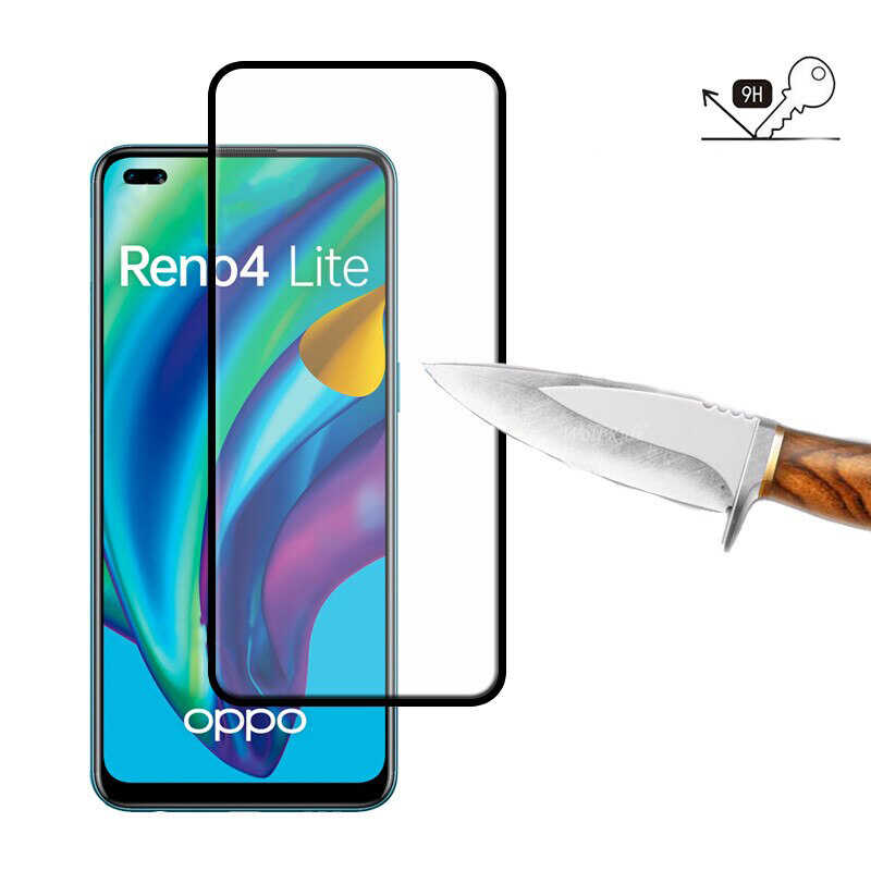 Oppo%20Reno%204%20Lite%20Zore%20Kenarları%20Kırılmaya%20Dayanıklı%20Cam%20Ekran%20Koruyucu